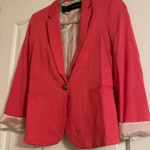 Bright pink Zara blazer